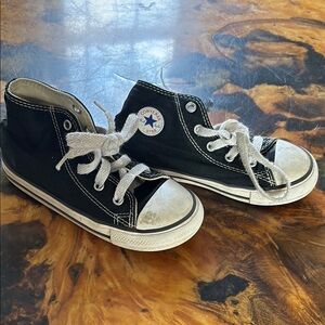 Converse Kids Black and White High-Top Sneakers